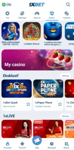 Beranda Kasino 1xBet App