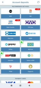 Account Deposits 1xBet
